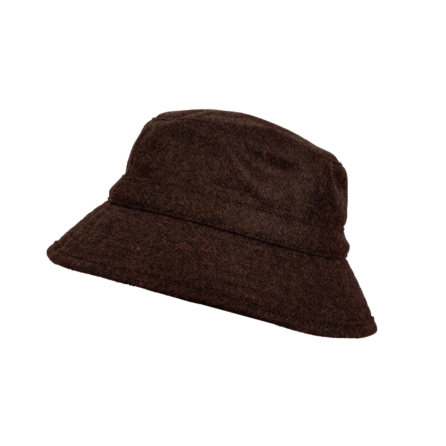 Men’s Abraham Moon Plain Tweed Bucket Hat - Image 3