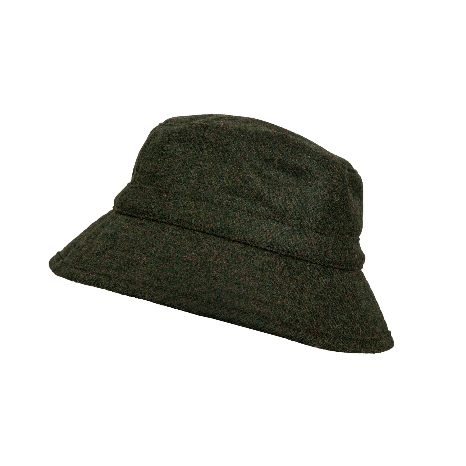 Men’s Abraham Moon Plain Tweed Bucket Hat - Image 4