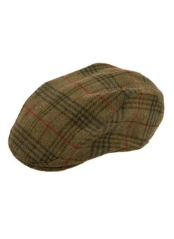Men's Abraham Moon Check Tweed Flat Cap