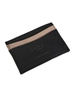 Men's Heritage Handmade Pebble Grain Lambskin Leather Card Holder
