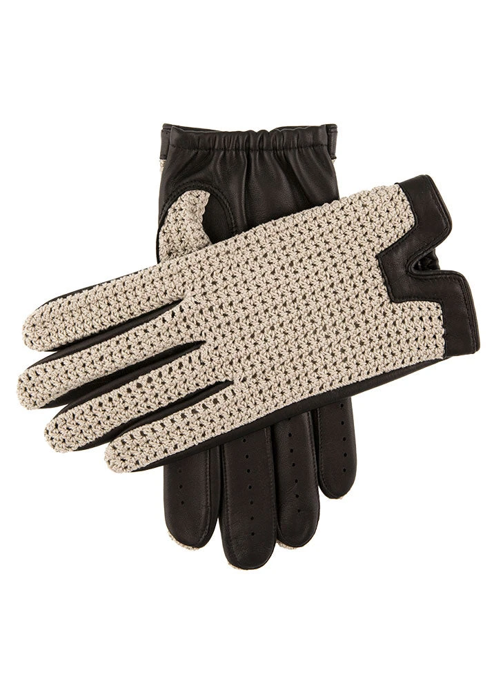 Men's Heritage Crochet-Back Leather Driving Gloves 1 Men's Heritage Crochet-Back Leather Driving Gloves