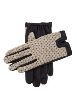 Men's Heritage Crochet-Back Leather Driving Gloves 9 Men's Heritage Crochet-Back Leather Driving Gloves -Dents 15 1003 Navy