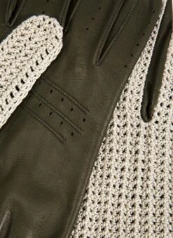 Men's Heritage Crochet-Back Leather Driving Gloves 12 Men's Heritage Crochet-Back Leather Driving Gloves -Dents 15 1003 20hunter 204