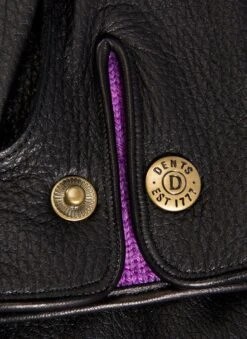 Men's Heritage Three-Point Cashmere-Lined Deerskin Leather Gloves -Dents 15 1011 black 3