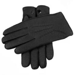 Men's Heritage Cashmere-Lined Peccary Leather Gloves