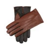Men’s Heritage Touchscreen Three-Point Cashmere-Lined Leather Gloves