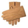 Men’s Heritage Handsewn Three-Point Cashmere-Lined Buckskin Leather Gloves