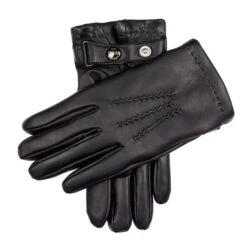 Men’s Heritage Three-Point Cashmere-Lined Leather Gloves