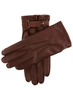 Men's Heritage Handsewn Three-Point Cashmere-Lined Leather Gloves -Dents 15 1529 English Tan