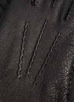 Men's Heritage Handsewn Three-Point Silk-Lined Peccary Leather Gloves -Dents 15 1540 20black 201 a52f34f6 d0ad 4827 ae78 cc312ce11d15