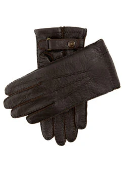 Men's Heritage Handsewn Three-Point Cashmere-Lined Peccary Leather Gloves -Dents 15 1564 Bark 1cf25a39 381b 43de 9272 dad68ccf43f4