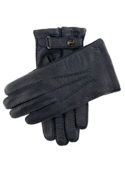 Men's Heritage Handsewn Three-Point Cashmere-Lined Peccary Leather Gloves -Dents 15 1564 Navy 32421ea7 218d 461d 9b90 50c0be0b647f
