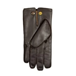 Men's Heritage Three-Point Fur-Lined Leather Gloves -Dents 15 1590 Brown Beige 3