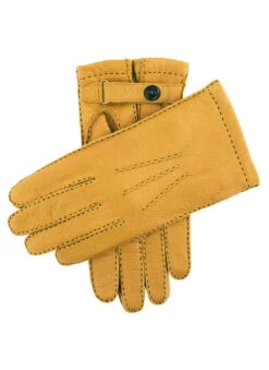 Men's Heritage Handsewn Vicuña-Lined Peccary Leather Gloves