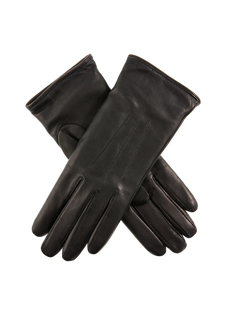 Women's Heritage Three-Point Lambswool-Lined Leather Gloves 1 Women's Heritage Three-Point Lambswool-Lined Leather Gloves