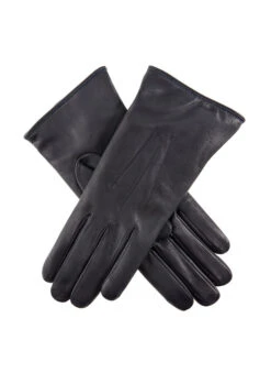 Women's Heritage Three-Point Lambswool-Lined Leather Gloves 6 Women's Heritage Three-Point Lambswool-Lined Leather Gloves -Dents 17 1030 Navy