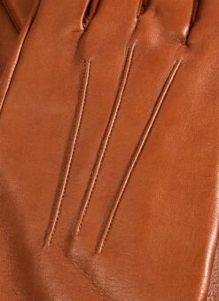 Women's Heritage Three-Point Silk-Lined Leather Gloves 11 Women's Heritage Three-Point Silk-Lined Leather Gloves -Dents 17 1048 cognac 1