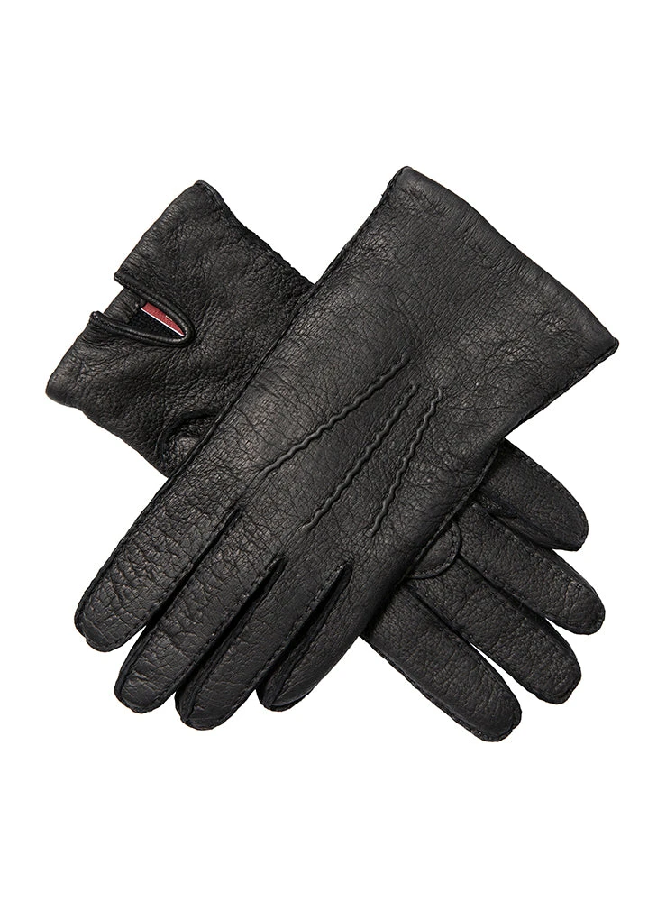Women's Heritage Handsewn Three-Point Cashmere-Lined Peccary Leather Gloves - Image 4