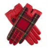 Women's Heritage Cashmere-Lined Tartan Leather Gloves