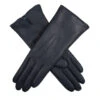 Women's Heritage Touchscreen Three-Point Cashmere-Lined Leather Gloves