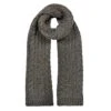 Men’s Cable Knit Scarf With Marl Yarn