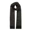 Men’s Reversible Dogtooth Scarf With Fringe Ends