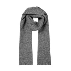 Men’s Marl Scarf With Fringe Ends