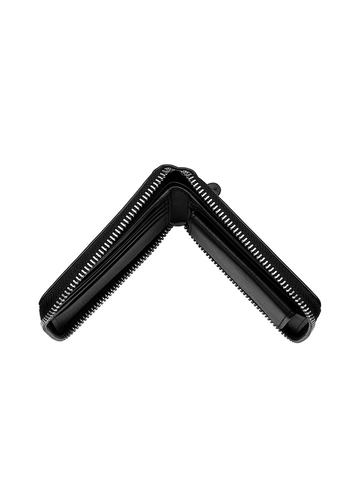 Men's Smooth Nappa Leather Zip-Round Wallet With RFID Blocking And Coin Purse - Image 2