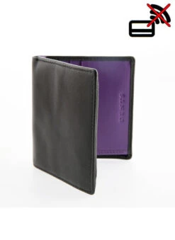 Men's Small Smooth Nappa Leather Wallet With RFID Blocking And Coin Purse