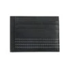 Men's Contrast Stitch Pebble Grain Leather Card Holder With RFID Blocking
