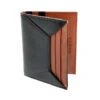 Men's Two-Colour Smooth Nappa Leather Card Holder With RFID Blocking