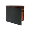Men's Two-Colour Smooth Nappa Leather Bifold Wallet With RFID Blocking