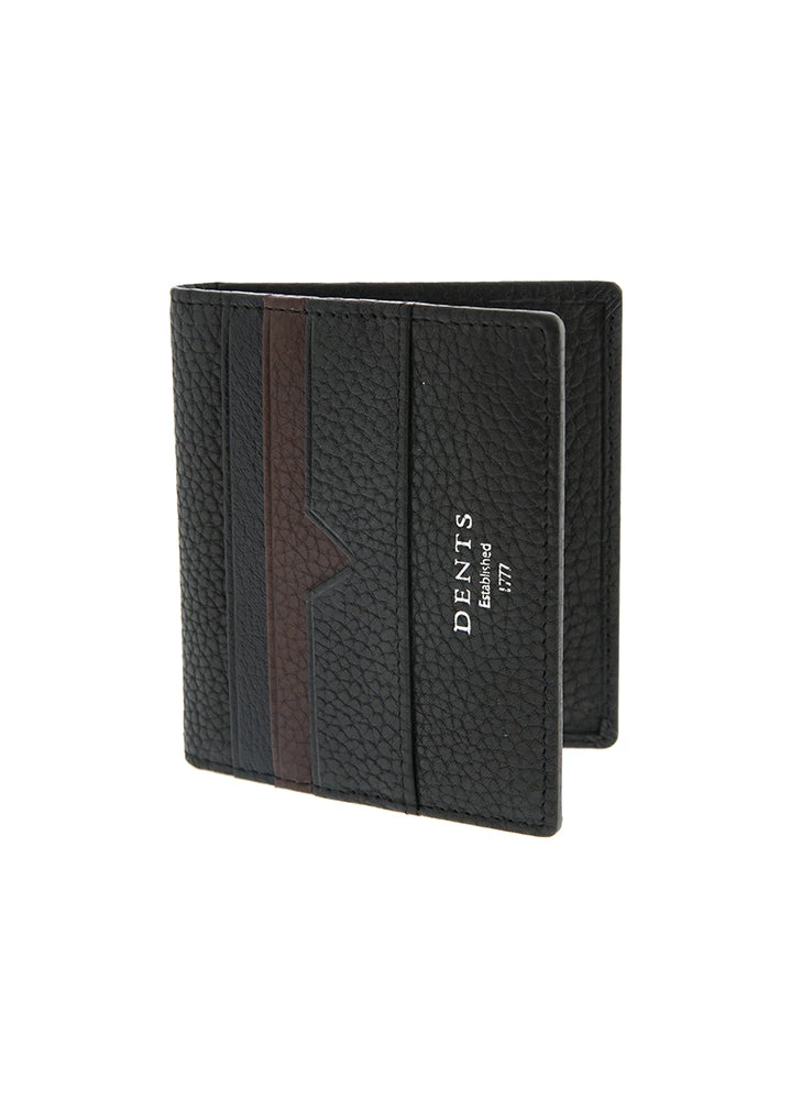 Pebble Grain Leather Card Holder With RFID Blocking Protection