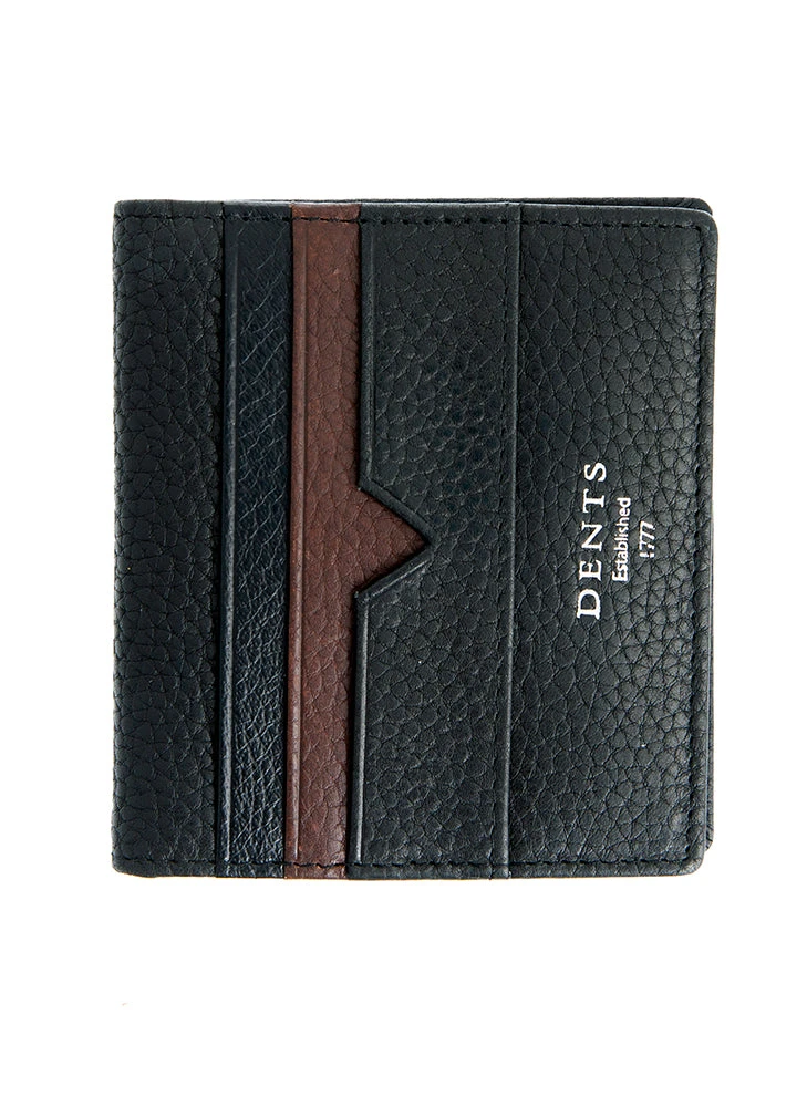 Pebble Grain Leather Card Holder With RFID Blocking Protection - Image 2