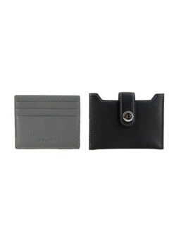 Men's Smooth Nappa Leather Card Holder With RFID Blocking And Case -Dents 23 5551 Black Slate 5
