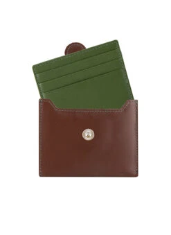 Men's Smooth Nappa Leather Card Holder With RFID Blocking And Case -Dents 23 5551 English Tan Olive 4