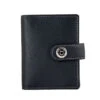 Men's Smooth Nappa Leather Business Card Holder With RFID Blocking And Tab