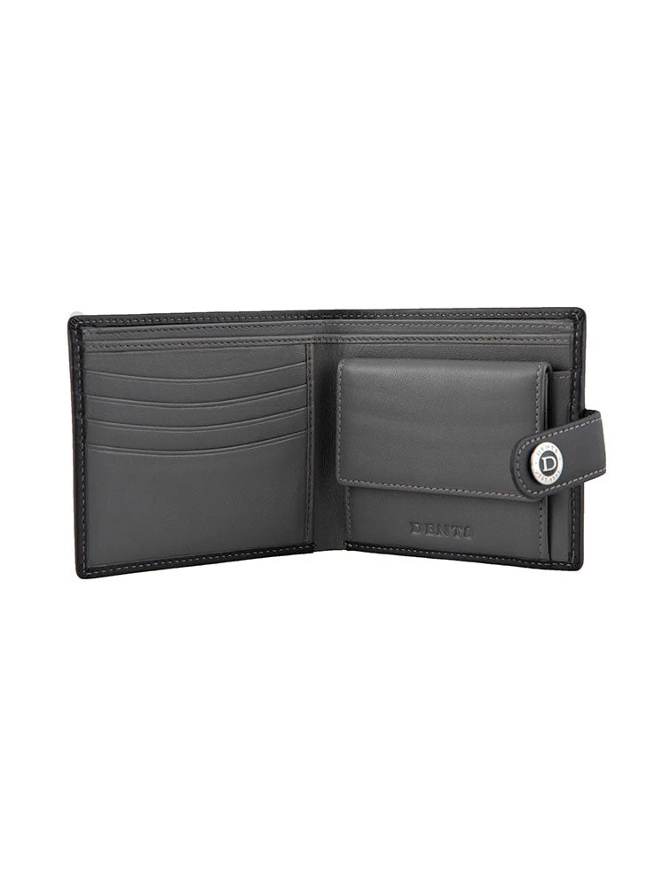 Men's Smooth Nappa Leather Bifold Wallet With RFID Blocking And Coin Purse - Image 2