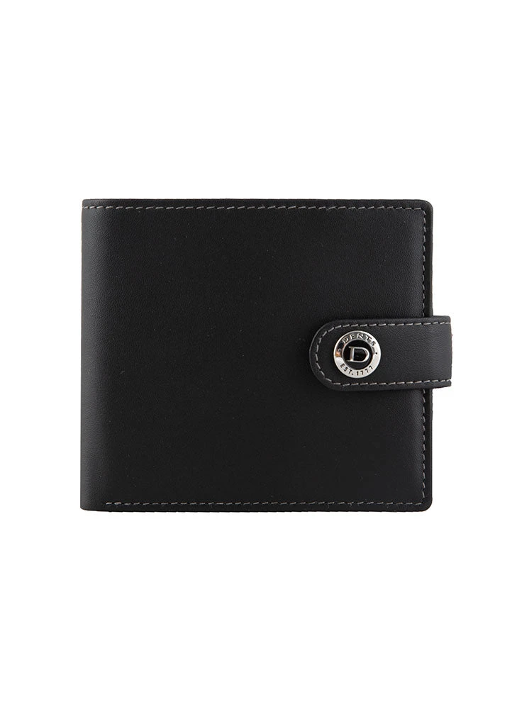Men's Smooth Nappa Leather Bifold Wallet With RFID Blocking And Coin Purse