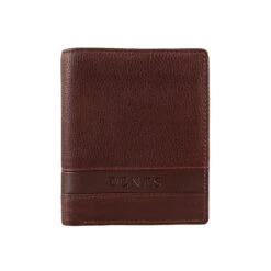 Men's Pebble Grain Leather Bifold Wallet With RFID Blocking And Zipped Pocket