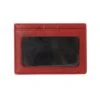 Men's Smooth Nappa Leather Card Holder With RFID Blocking And Window Pocket