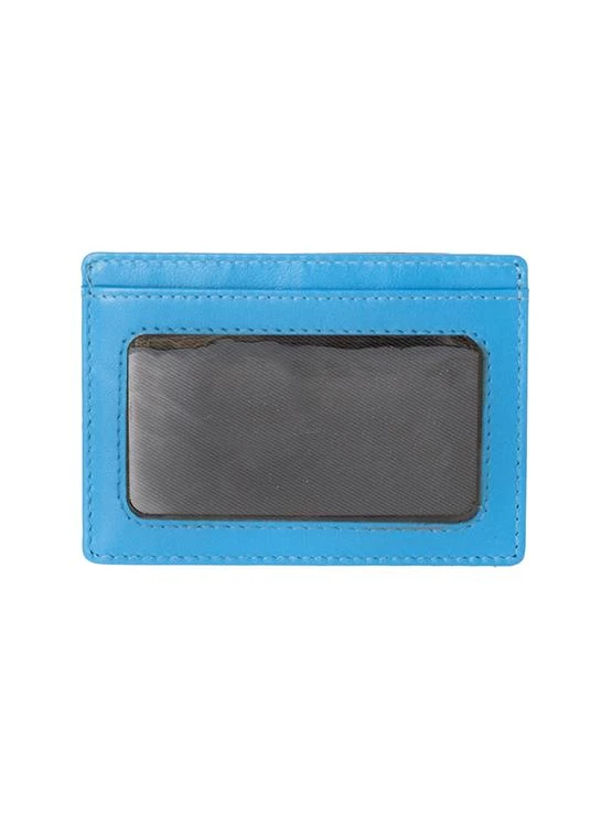 Men's Smooth Nappa Leather Card Holder With RFID Blocking And Window Pocket - Image 7