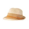 Women’s Two-Tone Straw Trilby Hat With Plaited Band