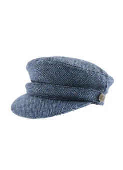 Women's Abraham Moon Herringbone Tweed Fisherman Cap