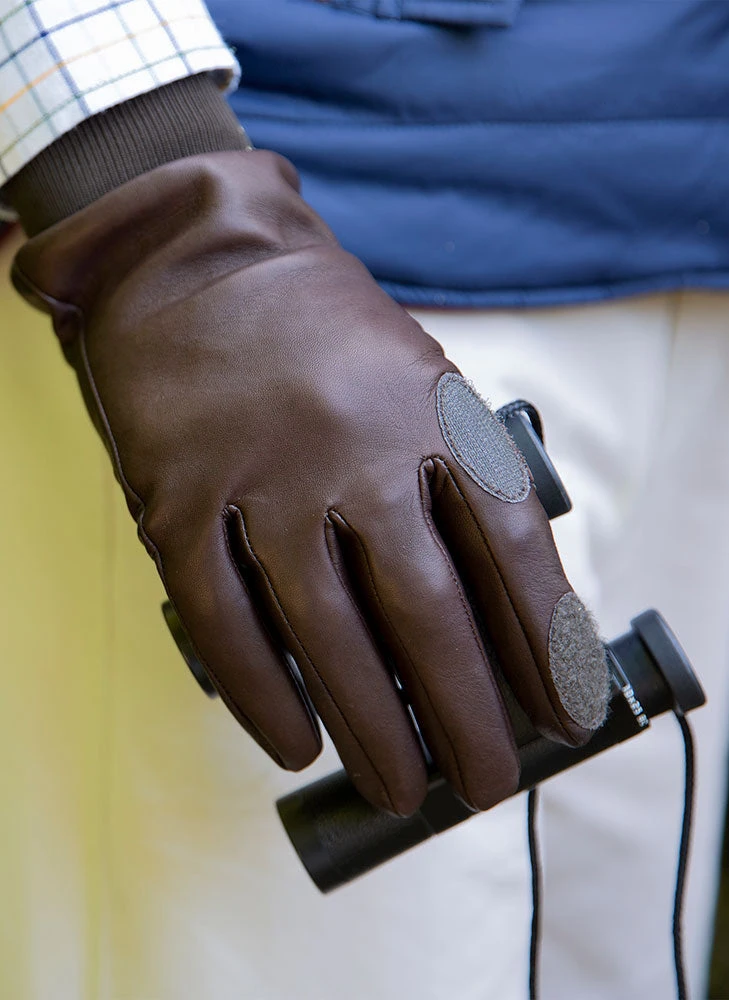 Men's Heritage Water-Resistant Silk-Lined Right Hand Leather Shooting Gloves 6 Men's Heritage Water-Resistant Silk-Lined Right Hand Leather Shooting Gloves - Image 6