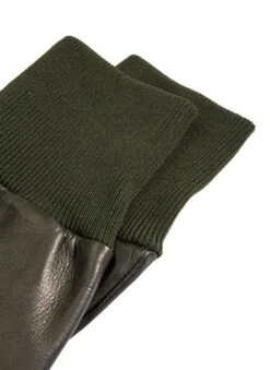 Men's Heritage Water-Resistant Silk-Lined Right Hand Leather Shooting Gloves 9 Men's Heritage Water-Resistant Silk-Lined Right Hand Leather Shooting Gloves -Dents 37 0600 olive 3