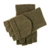 Men's Fingerless Knitted Shooting Gloves With Mitten Flap