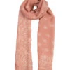 Women’s Pleated Floral And Paisley Pattern Lightweight Scarf