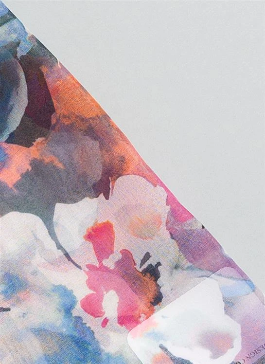 Women's Bold Floral Print Lightweight Scarf - Image 2