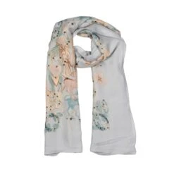 Women’s Zodiac-Print Silk-Like Lightweight Scarf